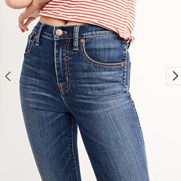 GUC! Madewell Taller 10" High-Rise Skinny Jeans in Danny Wash - Picture 5 of 7